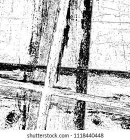 Simple abstract black and white drawing. Expressive drawing. Abstract Overlay Texture. Vector.
