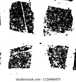 Simple abstract black and white drawing. Expressive drawing. Abstract Overlay Texture. Vector.