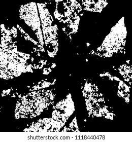 Simple abstract black and white drawing. Expressive drawing. Abstract Overlay Texture. Vector.