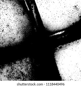 Simple abstract black and white drawing. Expressive drawing. Abstract Overlay Texture. Vector.