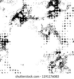 Simple abstract black and white drawing. Expressive drawing. Abstract Overlay Texture. Vector.