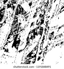 Simple abstract black and white drawing. Expressive drawing. Abstract Overlay Texture. Vector.