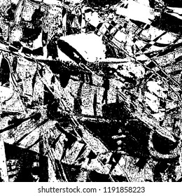 Simple abstract black and white drawing. Expressive drawing. Abstract Overlay Texture. Vector.