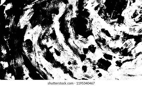 Simple abstract black and white drawing. Expressive drawing. Abstract Overlay Texture. Ink Print Distress Background . Vector.  Grunge Texture. 