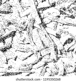 Simple abstract black and white drawing. Expressive drawing. Abstract Overlay Texture. Ink Print Distress Background . Vector.  Grunge Texture.