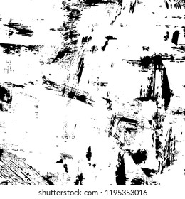 Simple abstract black and white drawing. Expressive drawing. Abstract Overlay Texture. Ink Print Distress Background . Vector.  Grunge Texture.