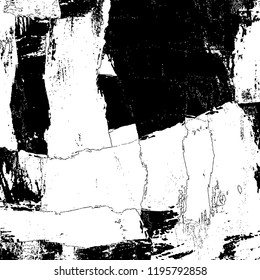 Simple abstract black and white drawing. Expressive drawing. Abstract Overlay Texture. Vector.