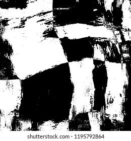 Simple abstract black and white drawing. Expressive drawing. Abstract Overlay Texture. Vector.