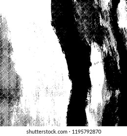 Simple abstract black and white drawing. Expressive drawing. Abstract Overlay Texture. Vector.