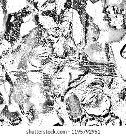 Simple abstract black and white drawing. Expressive drawing. Abstract Overlay Texture. Vector.