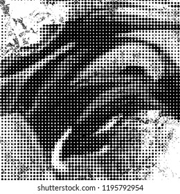 Simple abstract black and white drawing. Expressive drawing. Abstract Overlay Texture. Vector.