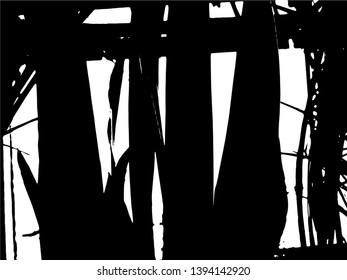 Simple abstract black and white drawing. Expressive drawing. Abstract Overlay Texture. Vector. Light Distressed Background. Ink Print Distress Background. Grunge Texture. 