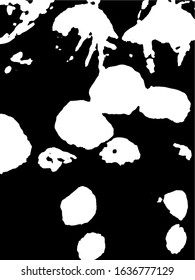 Simple abstract black and white drawing. Expressive drawing. Abstract Overlay Texture. Vector. Light Distressed Background. Ink Print Distress Background. Grunge Texture. 