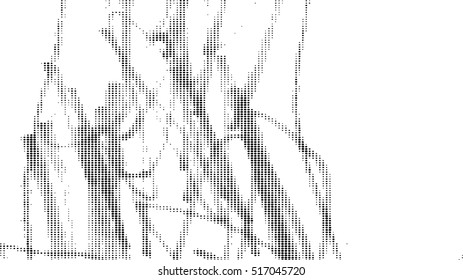 Simple abstract black and white drawing. Expressive drawing. Abstract Dots Overlay Texture. 
