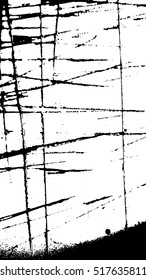 Simple abstract black and white drawing. Expressive drawing. Abstract Dots Overlay Texture. 