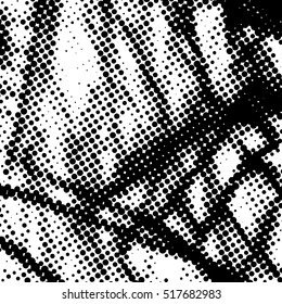 Simple abstract black and white drawing. Expressive drawing. Abstract Dots Overlay Texture.