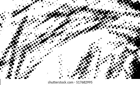 Simple abstract black and white drawing. Expressive drawing. Abstract Dots Overlay Texture.