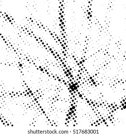 Simple abstract black and white drawing. Expressive drawing. Abstract Dots Overlay Texture.