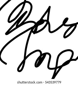 Simple abstract black and white drawing. Expressive drawing. Linear drawing.