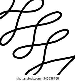 Simple abstract black and white drawing. Expressive drawing. Linear drawing.