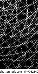 Simple abstract black and white drawing. Expressive drawing. Linear drawing.