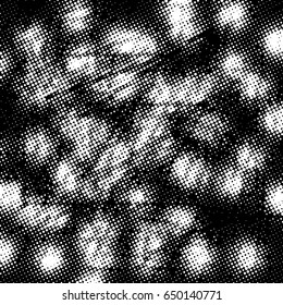 Simple abstract black and white drawing. Expressive drawing. Abstract Dots Overlay Texture.