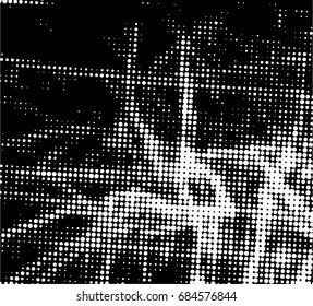 Simple abstract black and white drawing. Expressive drawing. Abstract artistic background. Vector.