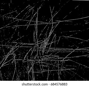Simple abstract black and white drawing. Expressive drawing. Abstract artistic background. Vector.