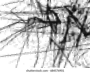 Simple abstract black and white drawing. Expressive drawing. Abstract artistic background. Vector.