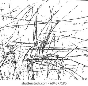 Simple abstract black and white drawing. Expressive drawing. Abstract artistic background. Vector.