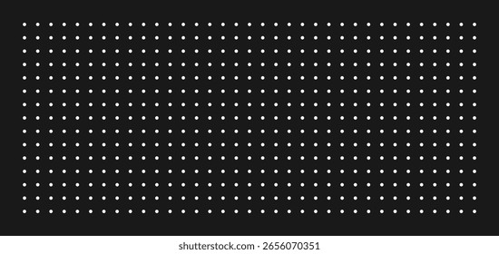Fondo de lunares blanco y negro abstracto simple. Patrón de puntos. Un elemento de diseño. Ilustración vectorial. Anuncio, Fondo de pantalla, Plantilla, cartel.