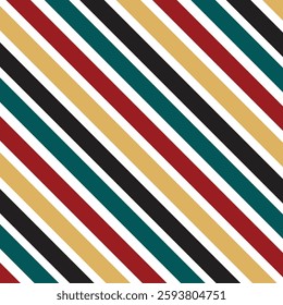  simple abstract black ,yellow, seegreen, red colour diagonal semless butifull line pattern.