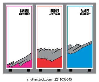 Simple abstract blotch vector, for banner stand or billboard design.