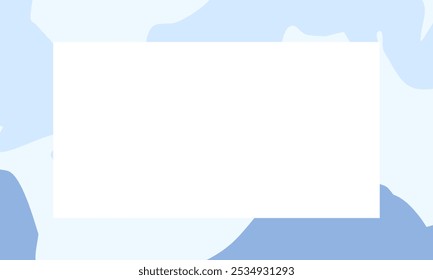 Simple abstract blue background. Wallpaper design for social media posts. Paper background in minimal trendy flat style with copy space for text.