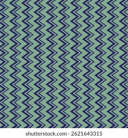  simple abstract blue colour vertical zig zag line pattern with light lime background.