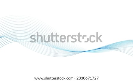 Simple and abstract blue wavy background