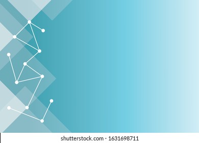 Simple Abstract Blue and White Science Background Design Template Vector