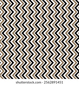 simple abstract brown colour and black colour vartical zig zac line pattern