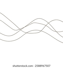  simple abstract brown colour carve wave line pattern.