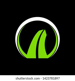 simple abstract building vector logo