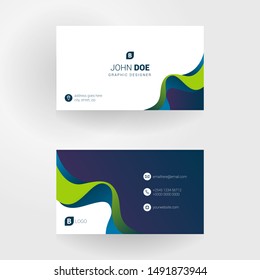 simple abstract business card vector 1