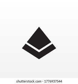 Simple abstract business geometric logo icon design