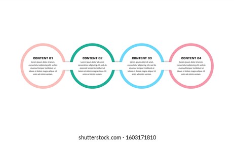 Simple Abstract Business Strategy Infographic Timeline