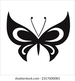 Einfaches Design für abstrakte Butterfliege
