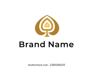 simple abstract casino vector logo