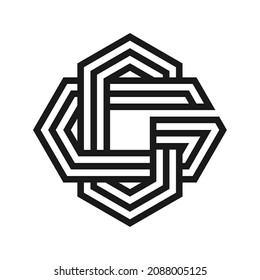 Simple Abstract CG or GC Symbol Vector