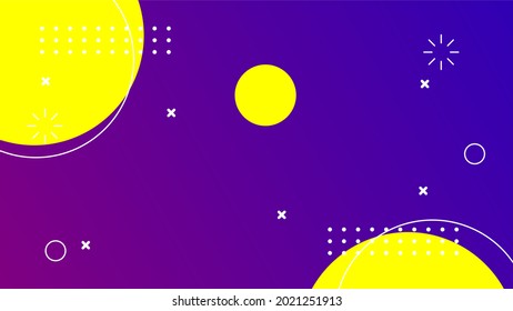 fondo simple de círculo abstracto con estilo memphis