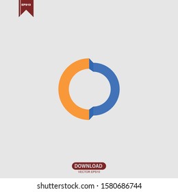 Simple abstract circle concept logo vector design