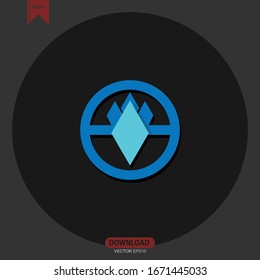 Simple abstract circle concept logo vector design