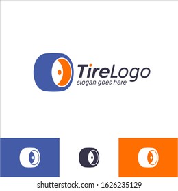 simple abstract circle logos business branding logotypes Vector identity emblems Car drive shower cleaning workshop garage services and Tire logo design template Icon symbol